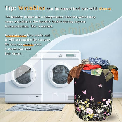 Beautiful Flowers Laundry Hamper - Image 6
