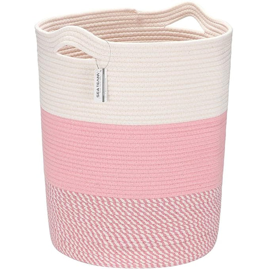 Sea Team Large Size Cotton Rope Woven Storage Basket by SeaTeam