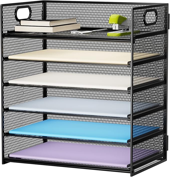 Marbrasse 6 Tier Paper Organizer Letter Tray by Marbrasse