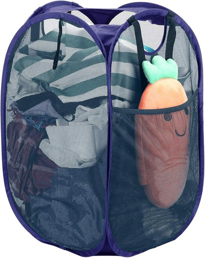 HOUSE AGAIN Strong Mesh Pop-up Laundry Hamper, Quality Collapsible Laundry by HOUSEAGAIN