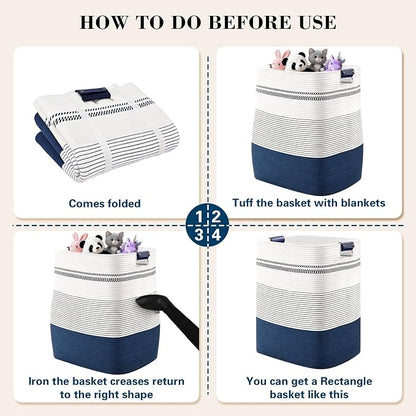 Laundry Hamper, 95L Tall Laundry Basket - Image 9