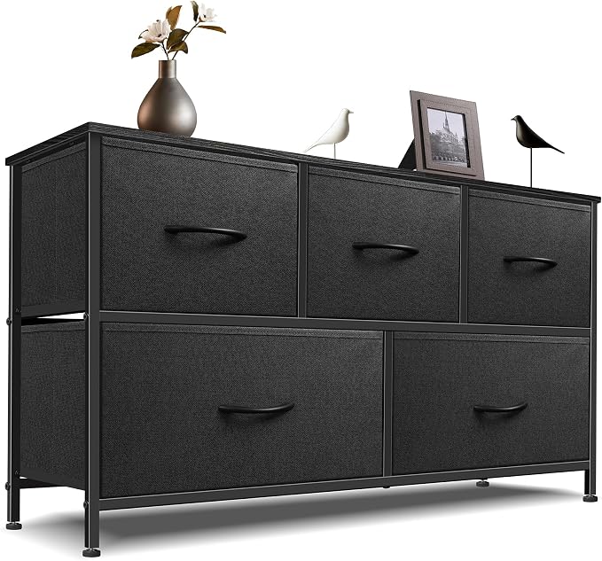 Dresser for Bedroom with 5 Drawers, Chest of Drawers, Storage Drawers Organizer by Sonharlar