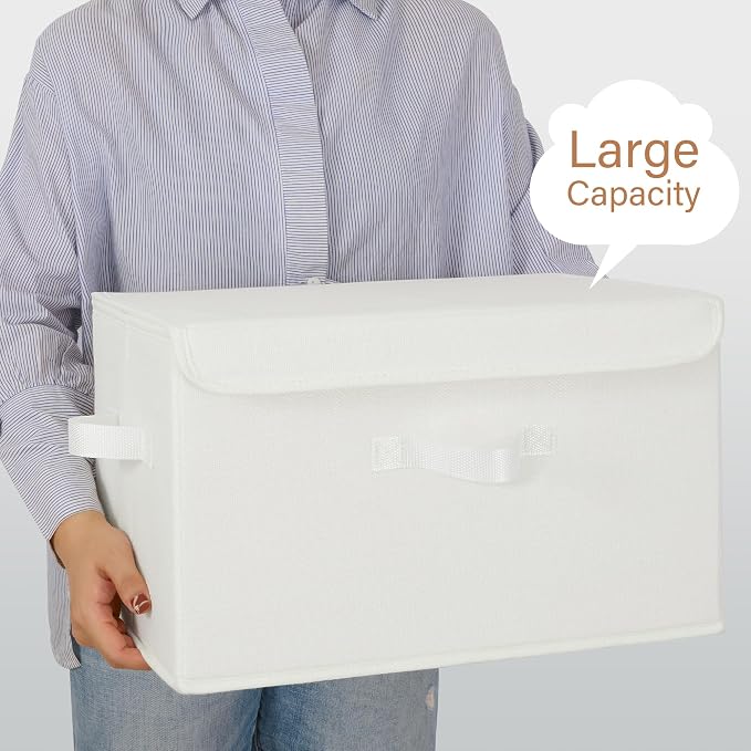 GRANNY SAYS Storage Bins with Lids, Fabric Storage Boxes, Closet Organizers and - Image 4