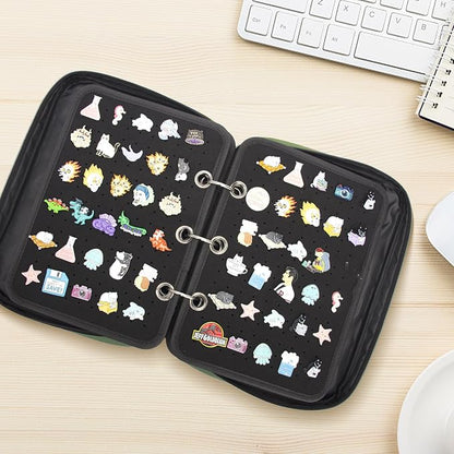 Enamel Pin Display Pages Pin Carrying Case, Pins Collection Storage Organizer - Image 5