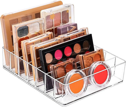 JessLab Makeup Organizer for Eyeshadow Palette and Lipstick, 7-Section Acrylic by JessLab