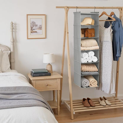 GRANNY SAYS 6 Shelf Hanging Closet Organizers and Storage, Collapsible Closet - Image 7