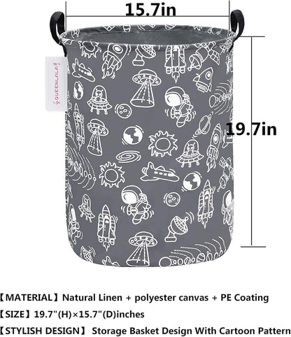 QUEENLALA Large Storage Basket, Laundry Hamper/Bathroom/Home Decor/Collapsible - Image 2