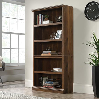 Sauder 5 Tier Book Shelf Wooden Bookcase Multipurpose Bookshelf - Image 2