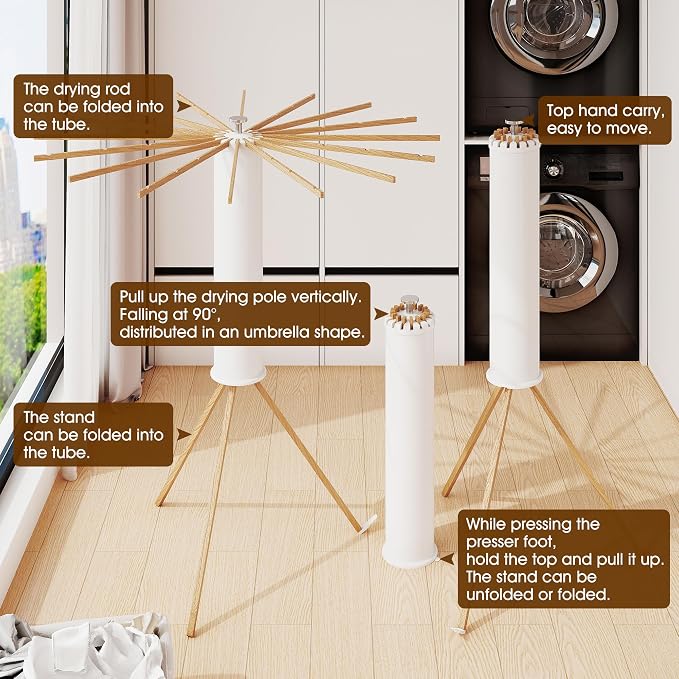 Clothes Drying Rack Foldable, Laundry Drying Rack, Drying Rack Clothing - Image 7