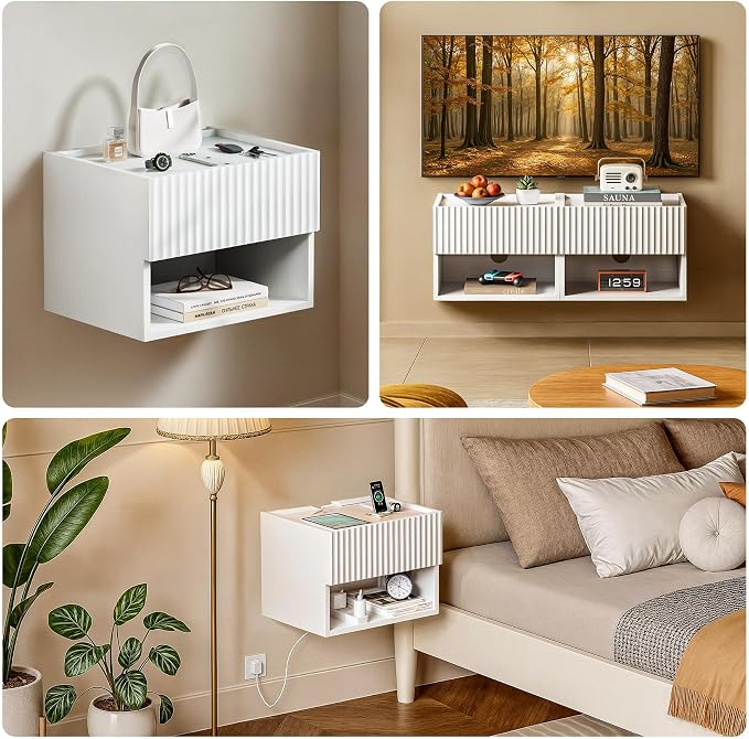 Floating Nightstand Bedroom Bedside Table - Image 3