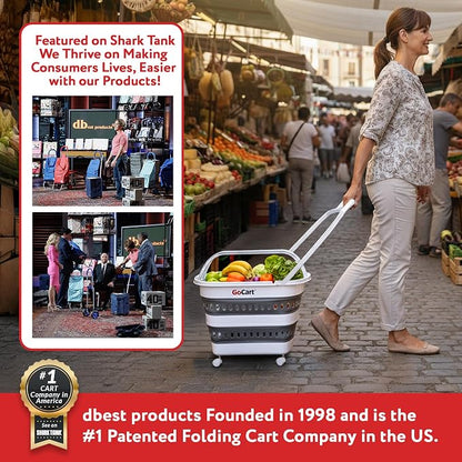 dbest Products Folding Gocart Laundry Basket - Image 6