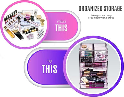 Sorbus Acrylic Makeup Organizer - Image 4