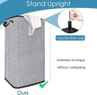 SNIGJAT Extra Large Laundry Hamper, 100 L Tall Laundry Basket - Image 3