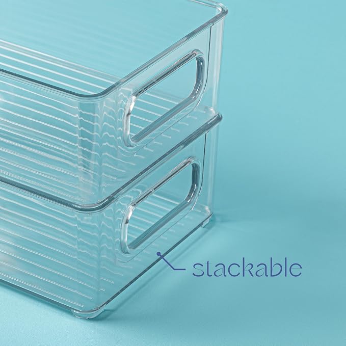 primebox Plastic Food Storage 2 Pack Clear Container Bin - Image 4