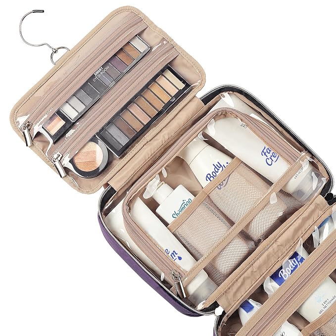 NISHEL Travel Toiletry Bag for women, Portable Hanging Organizer for - Image 4