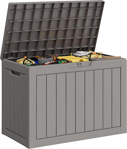 40 Gallon Outdoor Storage Deck Box Waterproof, Garden Tool, Backyard Cushion by WTFGO