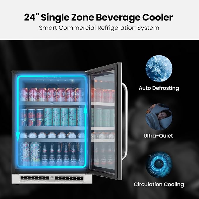 Whynter Beverage Refrigerator 24 Inch Drink Fridge - Image 6