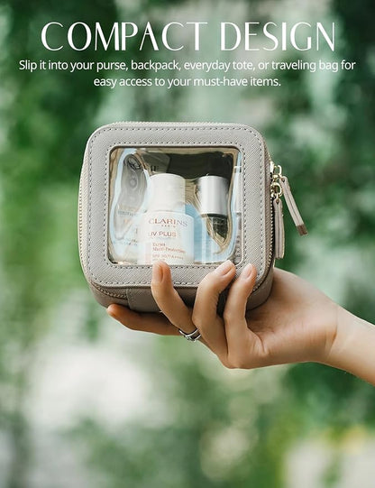 Popvibe Clear Makeup Bag Travel Cosmetic Case Transparent Toiletry Bag - Image 5