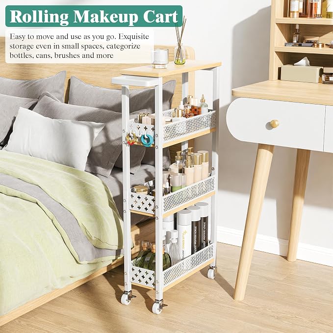 Giwil 4-Tier Slim Rolling Storage Cart - Image 5