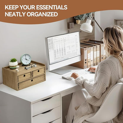 KIRIGEN Desk Organizer with Drawers - Image 6