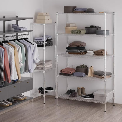 24" Deep x 48" Wide x 86" Height Wire Shelving Kit | 5-Tier | NSF Commercial - Image 5