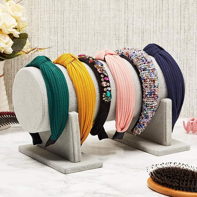 Juvale 2 Pack Velvet Headband Holder and Organizer Stand - Image 5