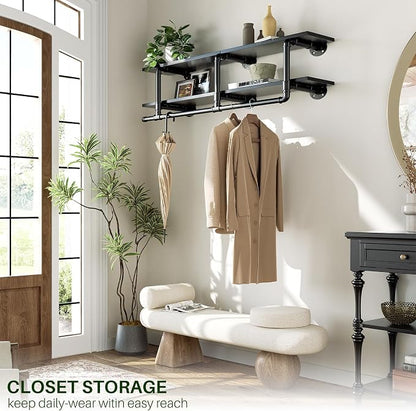 Aheaplus Industrial Pipe Clothes Rack - Image 6