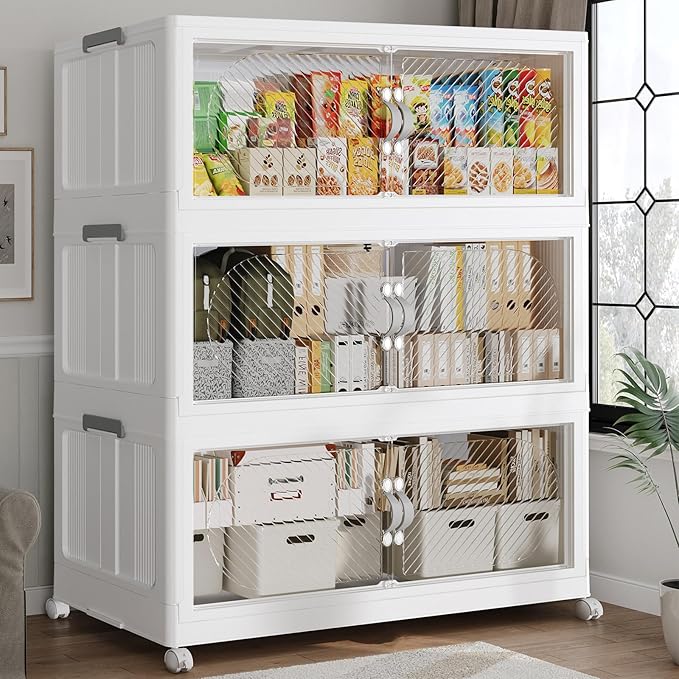 360QT Extra Large Stackable Storage Bins by Fangtueh