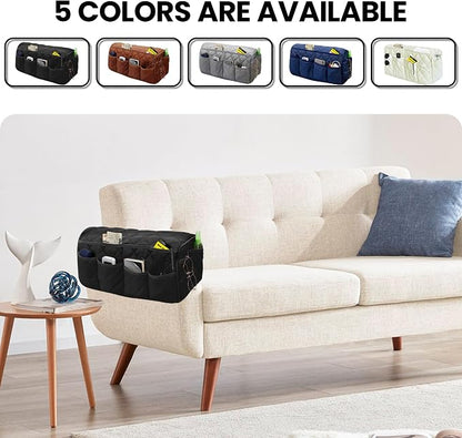 MEHIDFY Armchair Caddy, Waterproof Sofa Armrest Organizer, Non Slip Recliner - Image 7