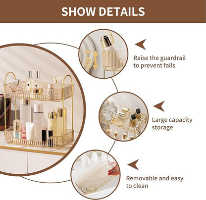 YCIA&DONE Bathroom Organizer Countertop, Makeup Storage, Skincare Cosmetic Tray - Image 3
