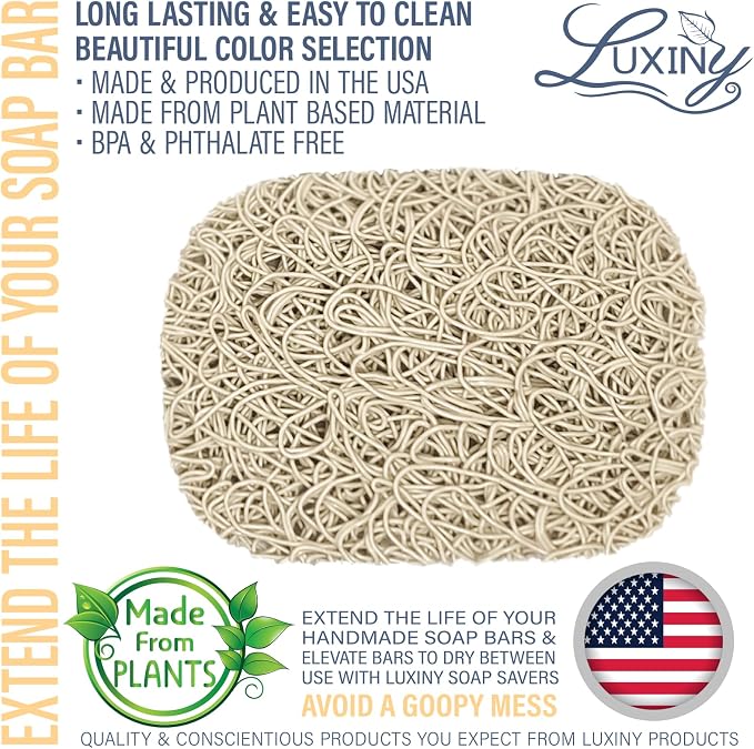 Soap Savers for Bar Soap, American Made by Luxiny, Lifts Soap in Soap Dishes & - Image 2