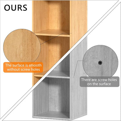 3 Cube Storage Organizer, 3 Tier Cube Low Bookcase Freestanding Storage Display - Image 6