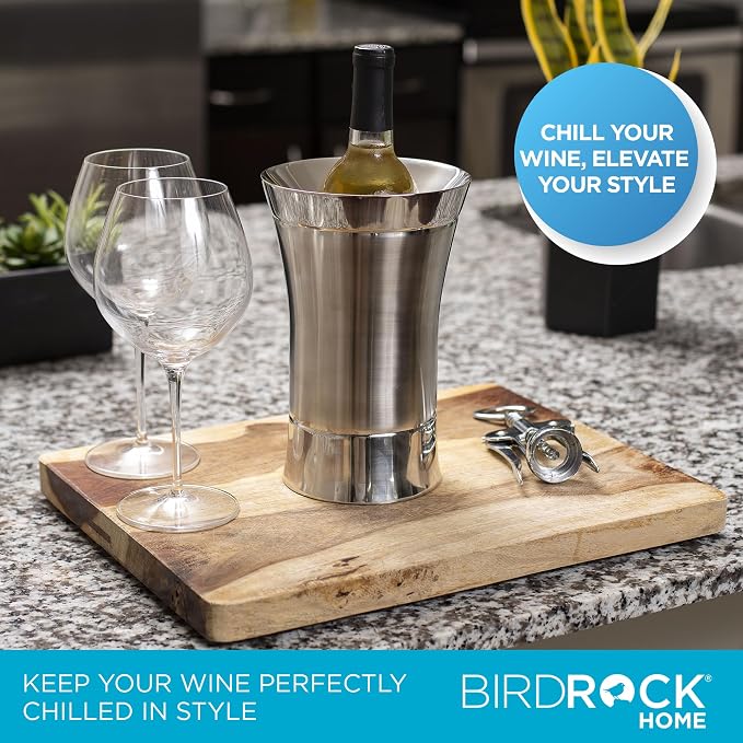 BirdRock Home Stainless-Steel Wine Chiller - Image 4