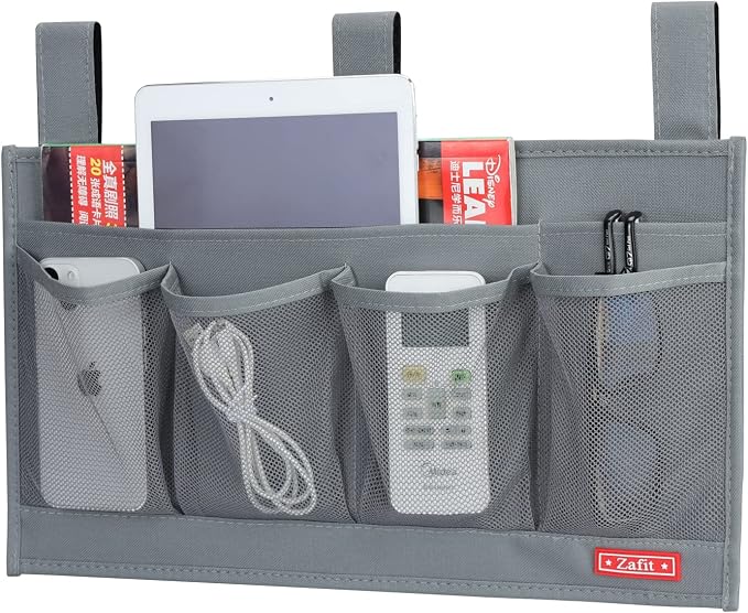 Hanging Bedside Caddy, Bedside Storage Organizer by ZAFIT