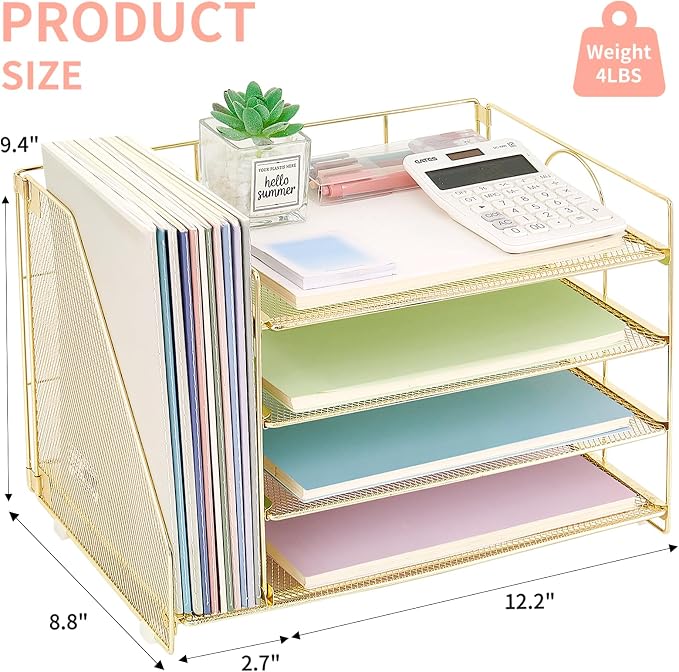 OPNICE 4-Tier Paper Organizer - Image 2