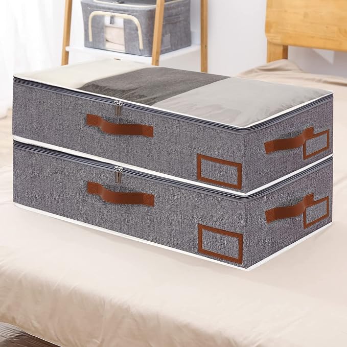 Yawinhe Under Bed Storage, 2 Pack Closet Organizers, Collapsible Container Bags - Image 6