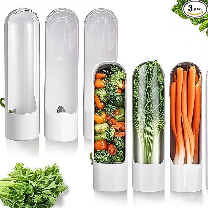 3Pack Herb Saver for Refrigerator for Cilantro, Vegetable Preservation by Ristpal