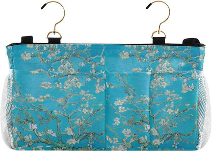 Bedside Caddy for Dorm Bed Bedside Hanging Caddy Bag Iron Frame Storage by QwThum