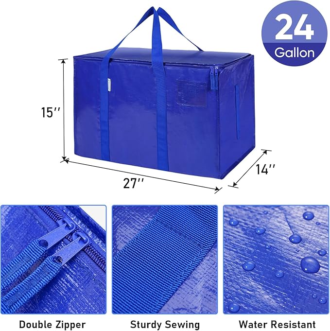 TICONN 4 Pack Extra Large Moving Bags - Image 3