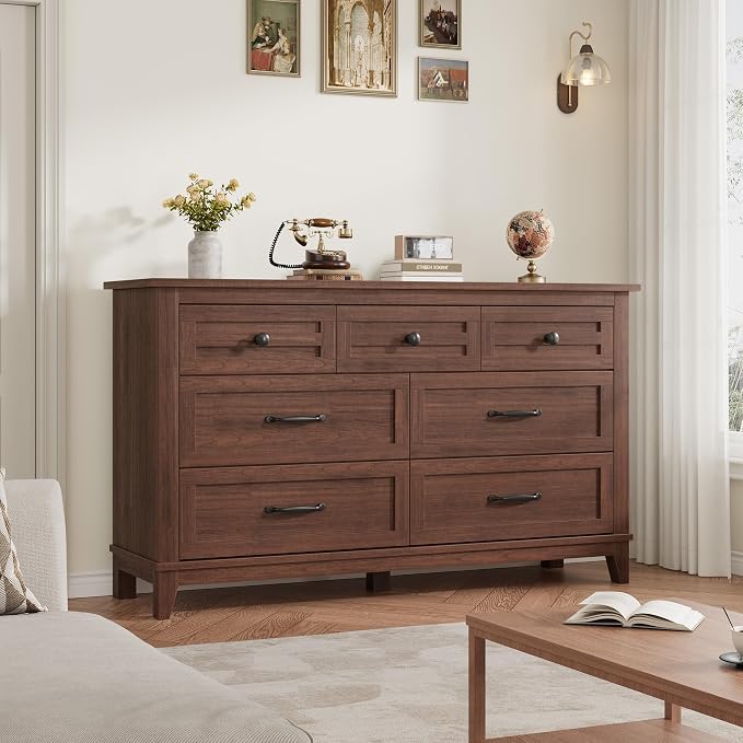GarveeHome 7 Dresser for Bedroom, 54 in Wide Drawer Dresser - Image 7