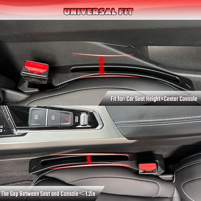 Car Seat Gap Filler Universal Fit Gap Filler Organizer Stop Things from Dropping - Image 6