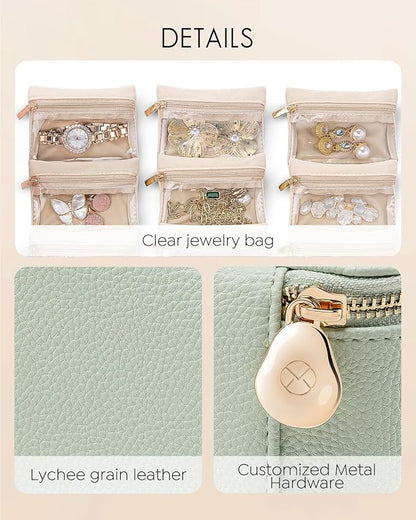 Vlando Travel Jewelry Box, Jewelry Travel Case - Image 4