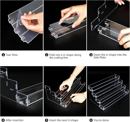 Sunglass Organizer Easy Snap-on Assembly, Acrylic Sticker Display Stand - Image 7