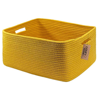 COMFY-HOMI Cotton Rope Woven Basket by COMFY-HOMI