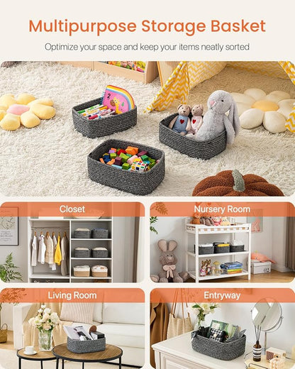 Small Woven Basket, Storage Basket - Image 3