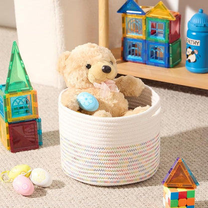 Small Basket for Organizing | Cube Shelf Closet Storage Baskets | 9.7×9.7×7.1” - Image 4