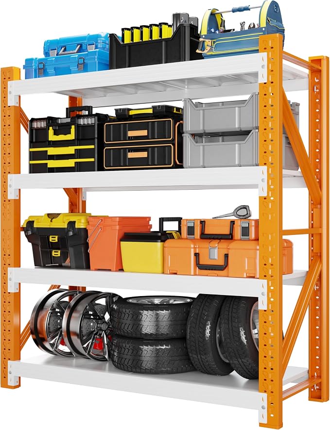 4000LBS Garage Shelving 48" W Garage Shelving Heavy Duty 4-Tier Metal Storage by Unknown