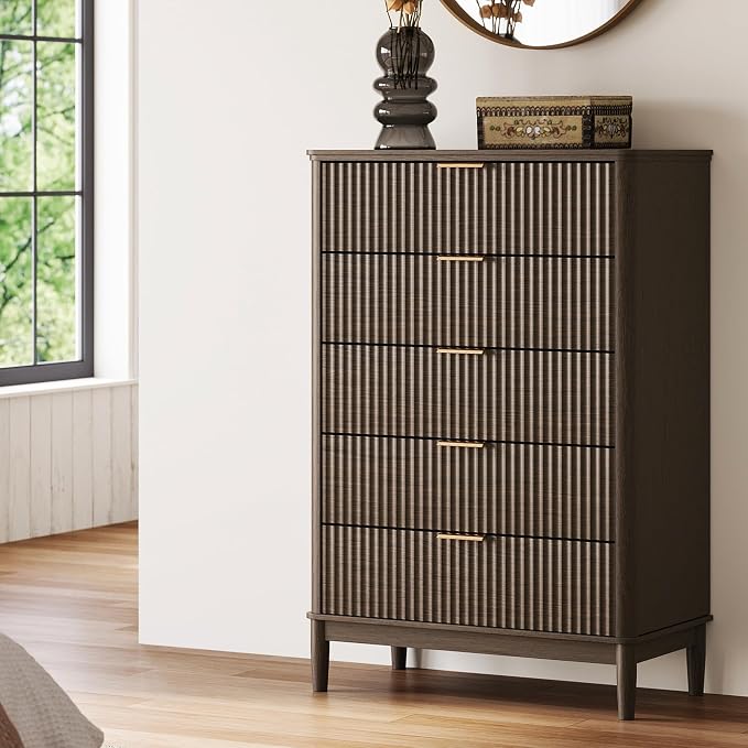 LINSY Fluted Dresser for Bedroom - Image 2