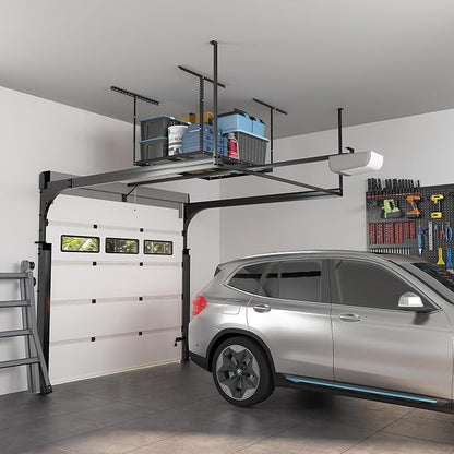FLEXIMOUNTS 3x4FT Garage Storage Rack Overhead, Adjustable Ceiling Storage Racks - Image 7