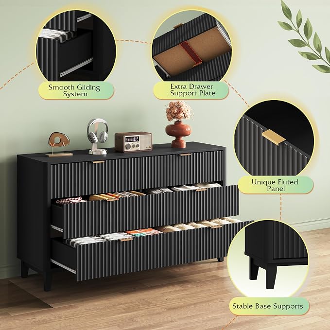 WLIVE Fluted Dresser for Bedroom - Image 6